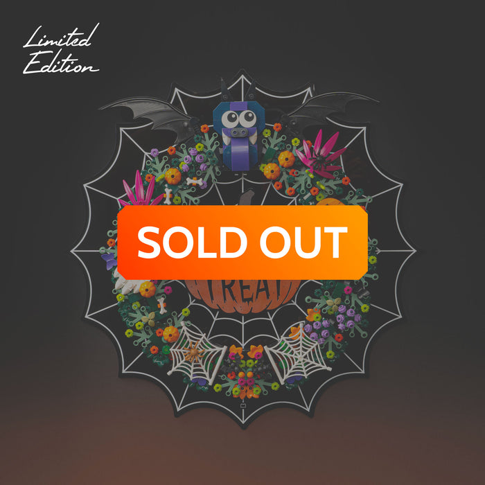 Limited Edition Wall Mounted Display Stand for LEGO® Halloween Wreath (40825)