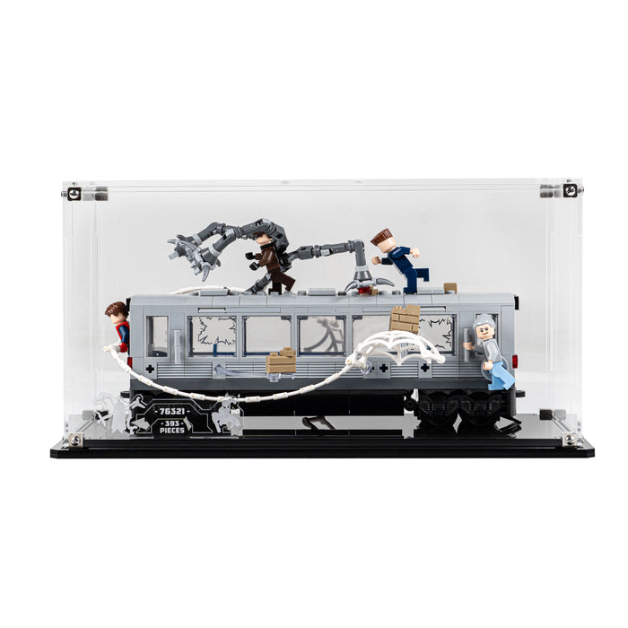 Display Case for LEGO® Marvel™: Spider-Man vs. Doc Ock Subway Train Scene (76321)