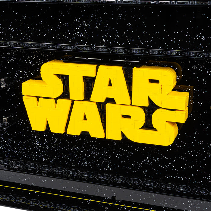 Wall Mounted Display Case for LEGO® Star Wars: Brick-Built Star Wars Logo & 124 Minifigures (75407)