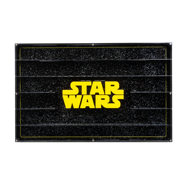 Wall Mounted Display Case for LEGO® Star Wars: Brick-Built Star Wars Logo & 124 Minifigures (75407)