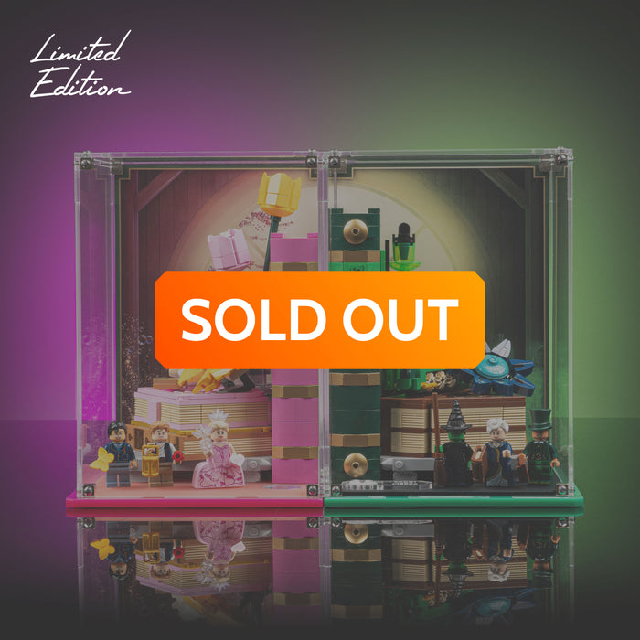 Limited Edition Display Case for LEGO® Wicked: Glinda and Elphaba Bookends (75691)