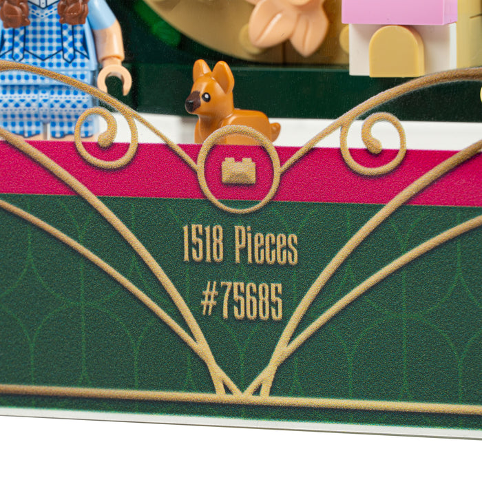 Wall Mounted Display Case for LEGO® Wicked: Emerald City Wall Art (75685)