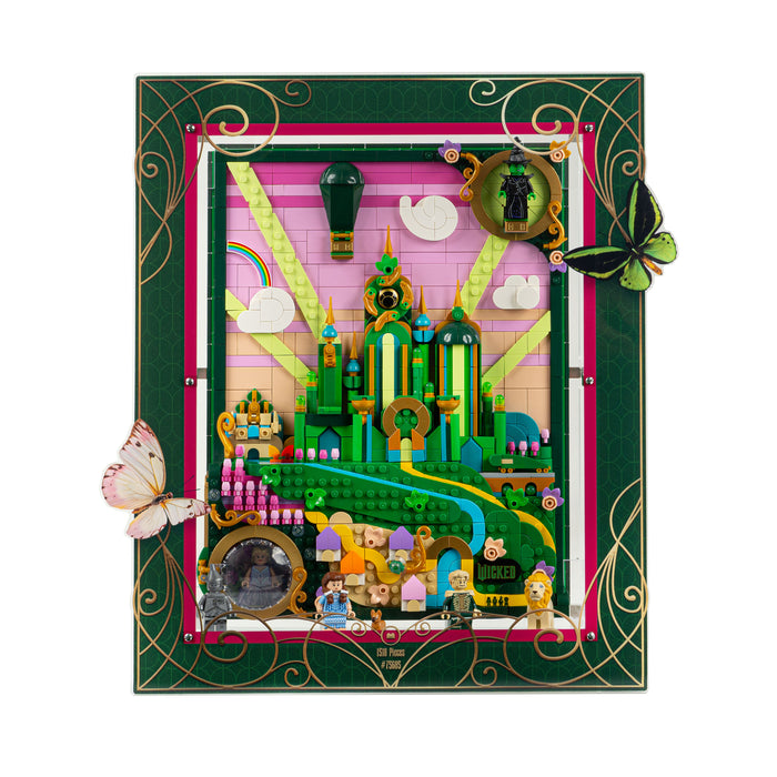 Wall Mounted Display Case for LEGO® Wicked: Emerald City Wall Art (75685)
