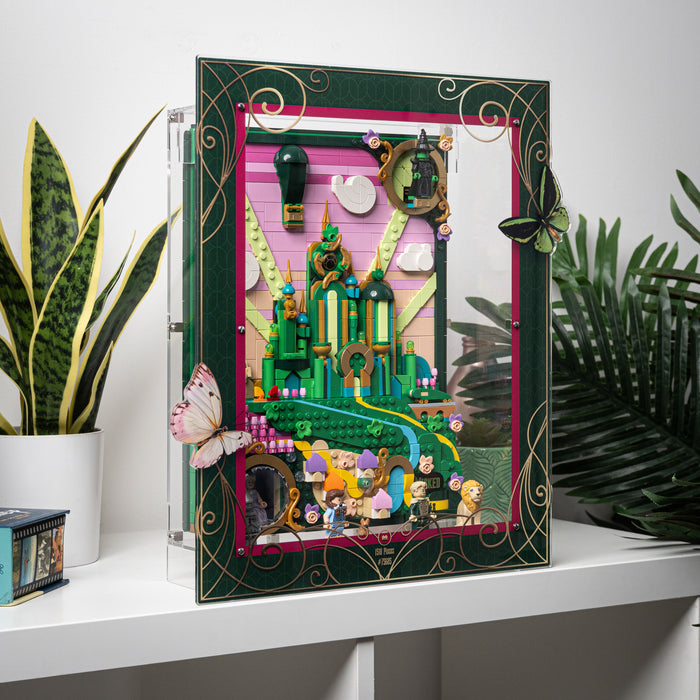 Wall Mounted Display Case for LEGO® Wicked: Emerald City Wall Art (75685)