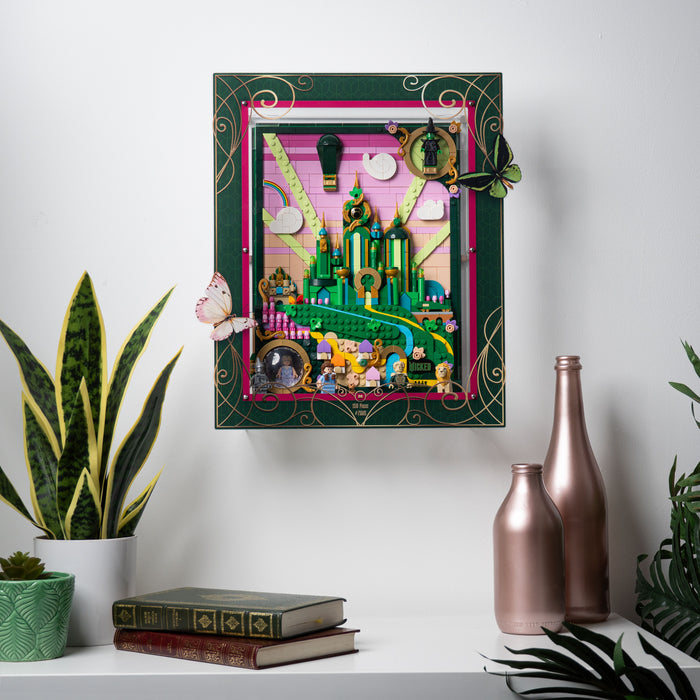 Wall Mounted Display Case for LEGO® Wicked: Emerald City Wall Art (75685)