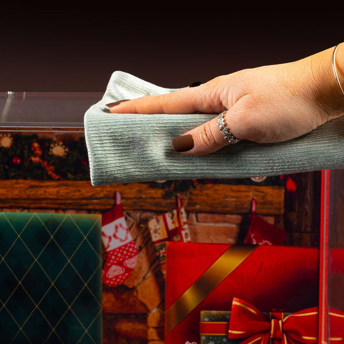 Limited Edition Display Case for LEGO® Family Christmas Tree Decoration (41843) & Holiday Express Train (10361)