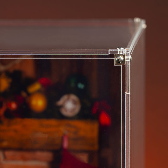 Limited Edition Display Case for LEGO® Family Christmas Tree Decoration (41843) & Holiday Express Train (10361)