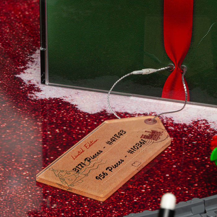 Limited Edition Display Case for LEGO® Family Christmas Tree Decoration (41843) & Holiday Express Train (10361)