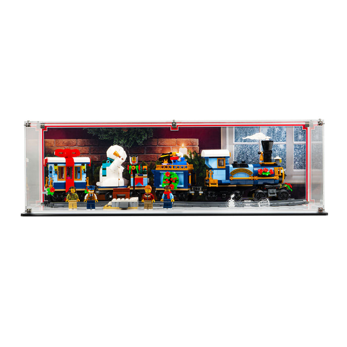 Display Case for LEGO® Icons Holiday Express Train (10361)