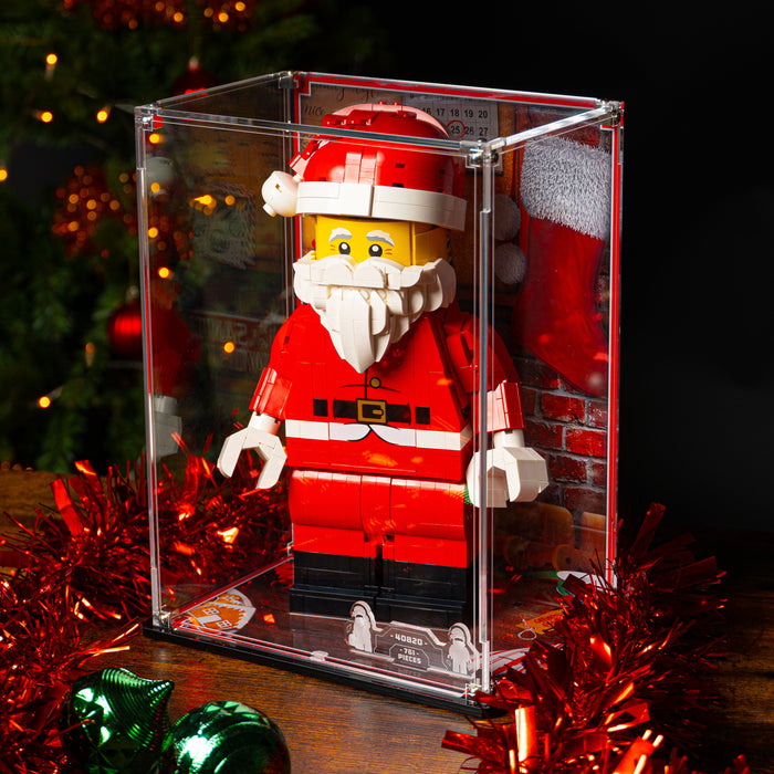Display Case for LEGO® Up-Scaled Santa Minifigure (40820)