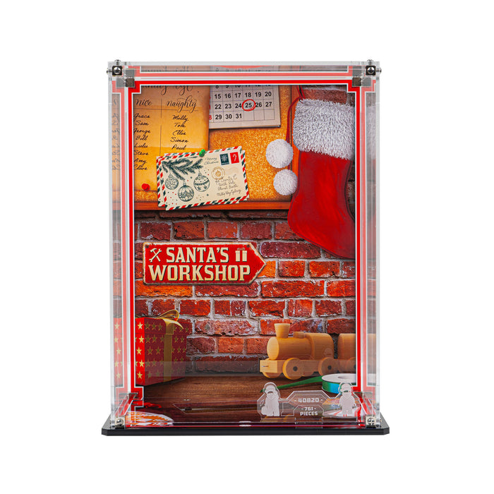Display Case for LEGO® Up-Scaled Santa Minifigure (40820)