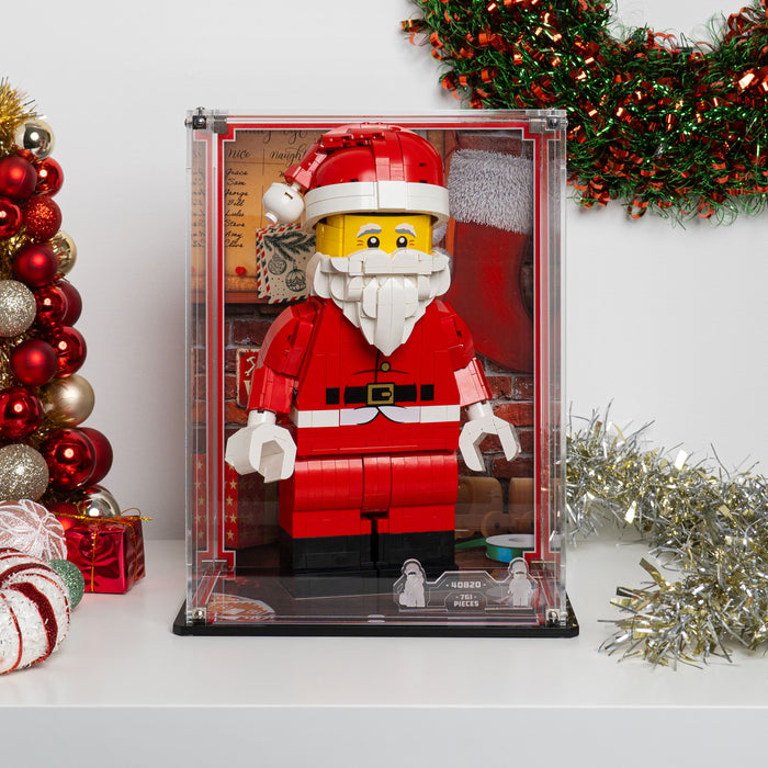 Display Case for LEGO® Up-Scaled Santa Minifigure (40820)