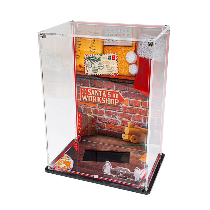 Display Case for LEGO® Up-Scaled Santa Minifigure (40820)