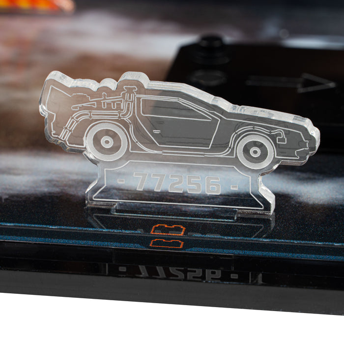 Display Case for LEGO® Speed Champions: Time Machine from Back to the Future (77256)