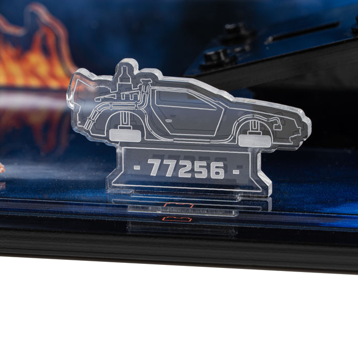 Display Case for LEGO® Speed Champions: Time Machine from Back to the Future (77256)