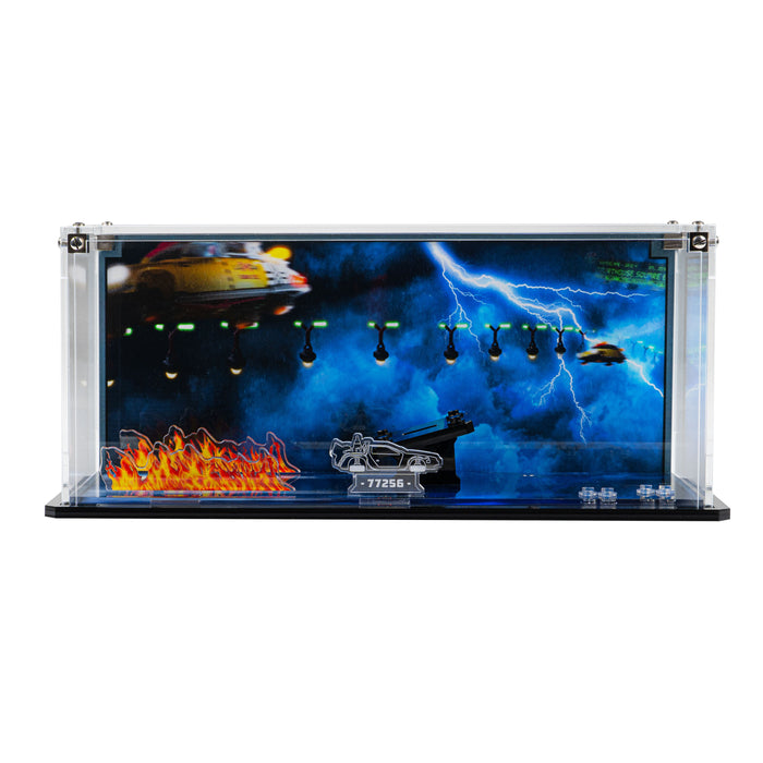 Display Case for LEGO® Speed Champions: Time Machine from Back to the Future (77256)