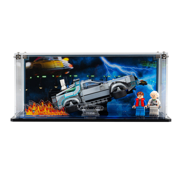 Display Case for LEGO® Speed Champions: Time Machine from Back to the Future (77256)