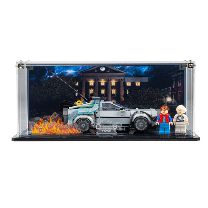 Display Case for LEGO® Speed Champions: Time Machine from Back to the Future (77256)