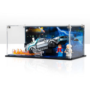 Display Case for LEGO® Speed Champions: Time Machine from Back to the Future (77256)