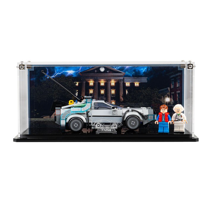 Display Case for LEGO® Speed Champions: Time Machine from Back to the Future (77256)