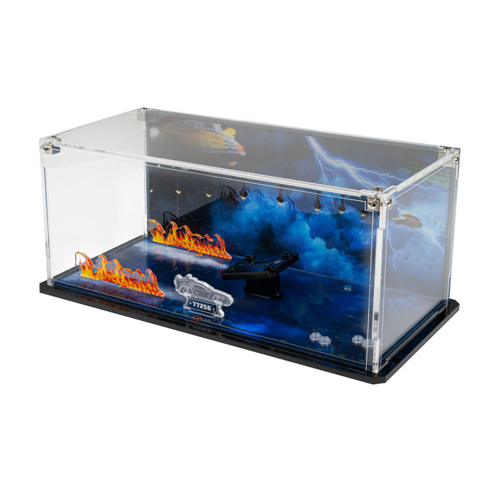 Display Case for LEGO® Speed Champions: Time Machine from Back to the Future (77256)