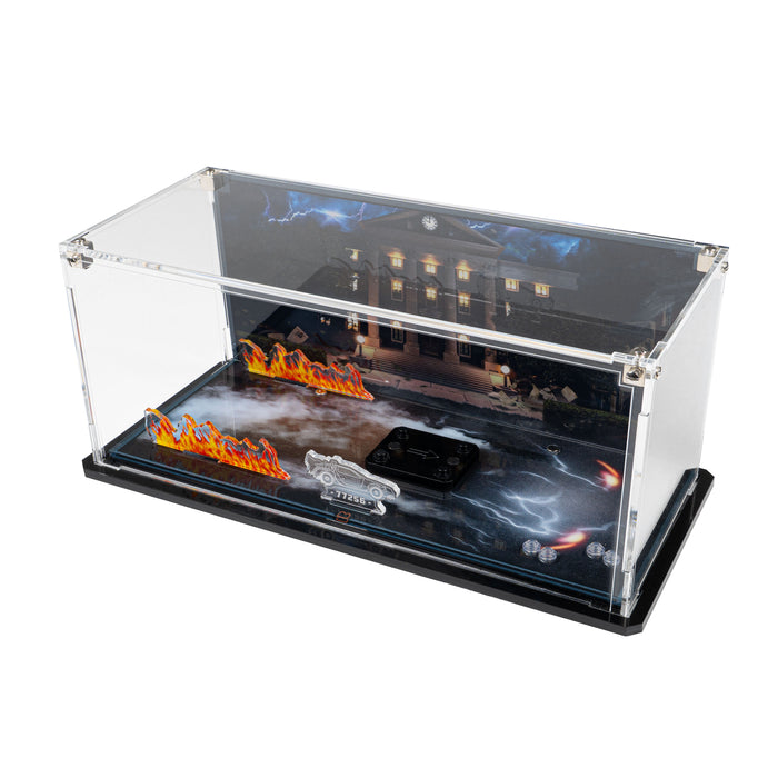 Display Case for LEGO® Speed Champions: Time Machine from Back to the Future (77256)