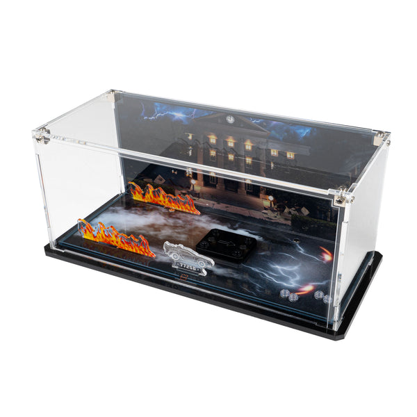 Display Case for LEGO Time Machine from Back to the Future 77256