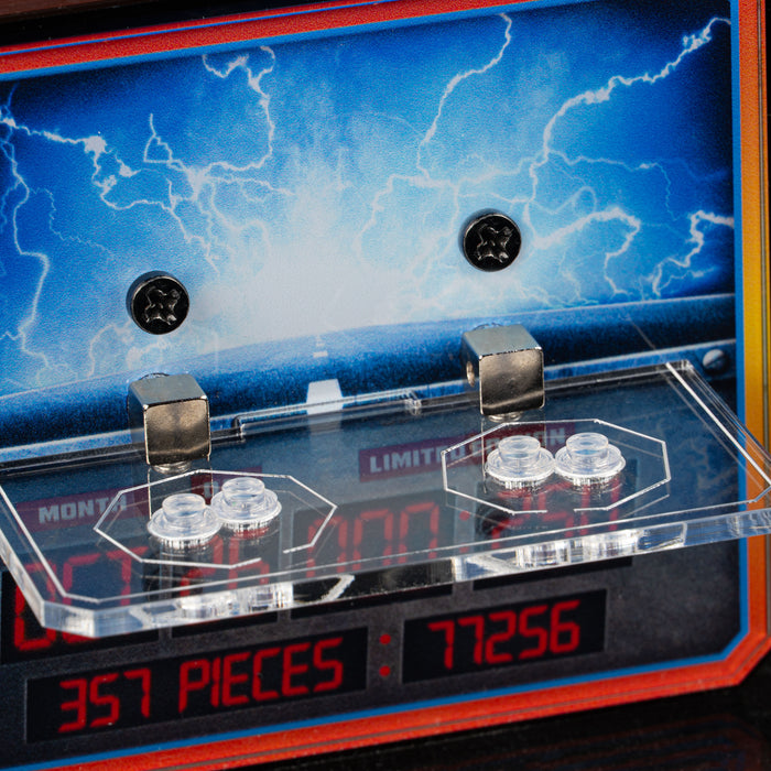 Limited Edition Wall Mounted Display Stand for LEGO® Speed Champions: Time Machine from Back to the Future (77256)