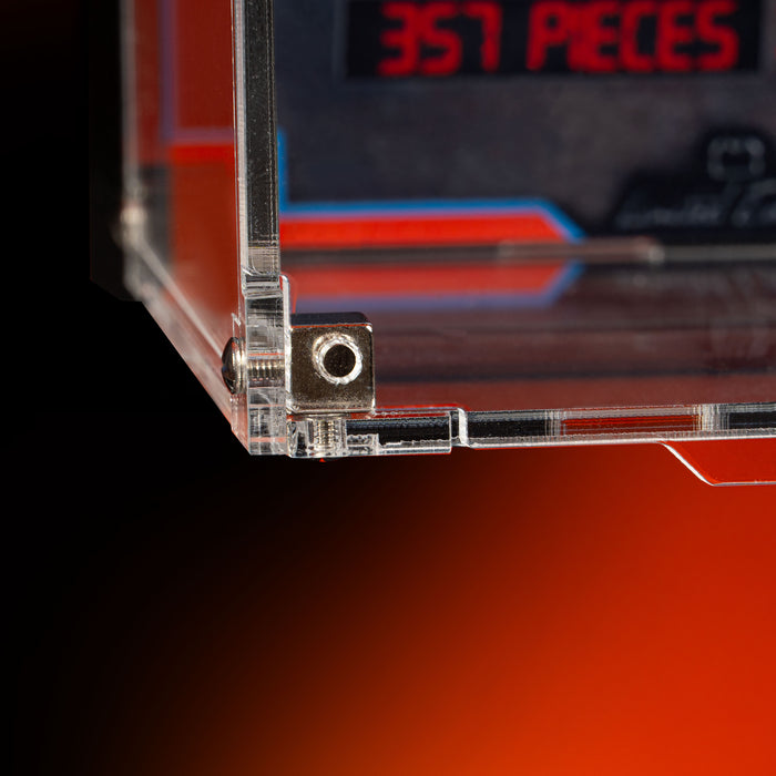 Limited Edition Wall Mounted Display Case for LEGO® Speed Champions: Time Machine from Back to the Future (77256)