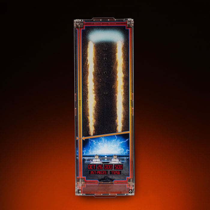 Limited Edition Wall Mounted Display Case for LEGO® Speed Champions: Time Machine from Back to the Future (77256)