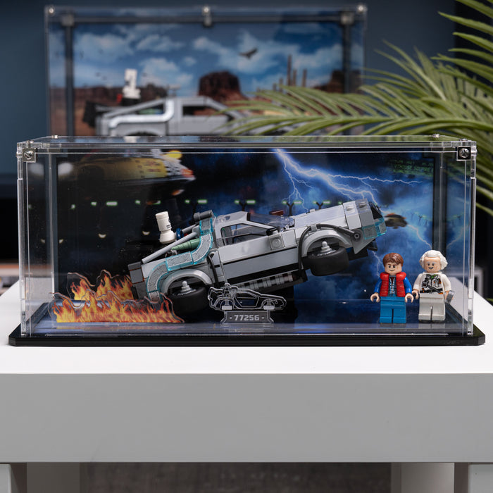 Display Case for LEGO® Speed Champions: Time Machine from Back to the Future (77256)