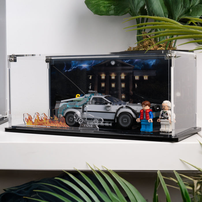 Display Case for LEGO® Speed Champions: Time Machine from Back to the Future (77256)