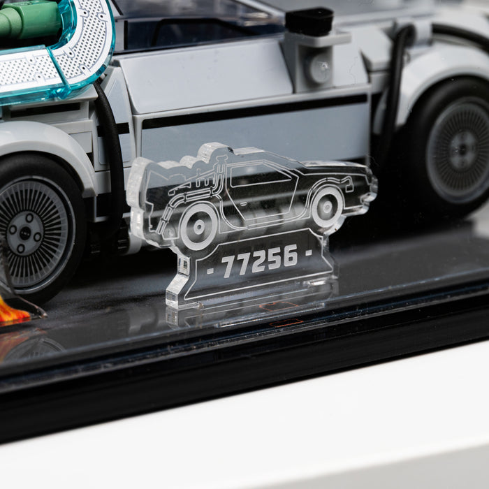 Display Case for LEGO® Speed Champions: Time Machine from Back to the Future (77256)
