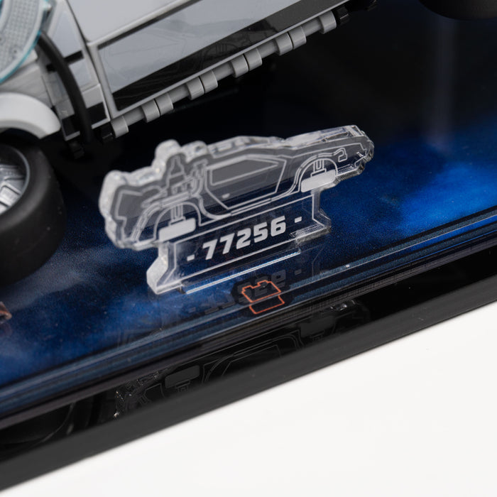 Display Case for LEGO® Speed Champions: Time Machine from Back to the Future (77256)