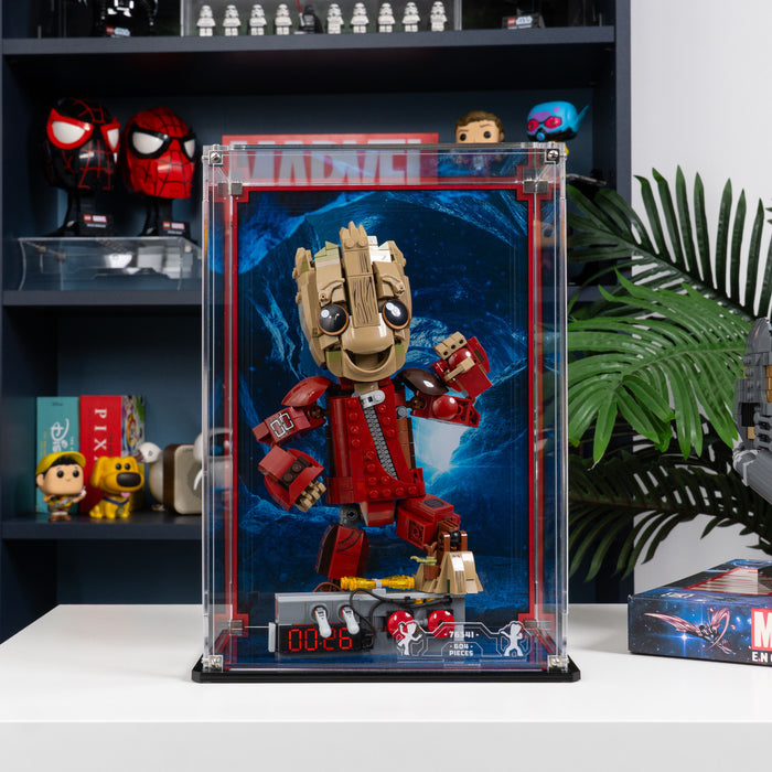 Display Case for LEGO® Marvel: Ravager Jumpsuit Groot (76341)