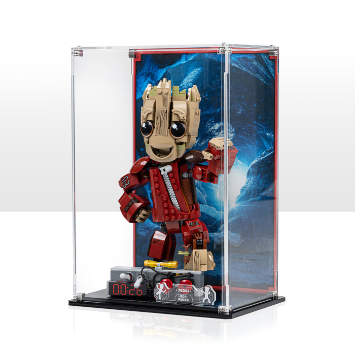Display Case for LEGO® Marvel: Ravager Jumpsuit Groot (76341)
