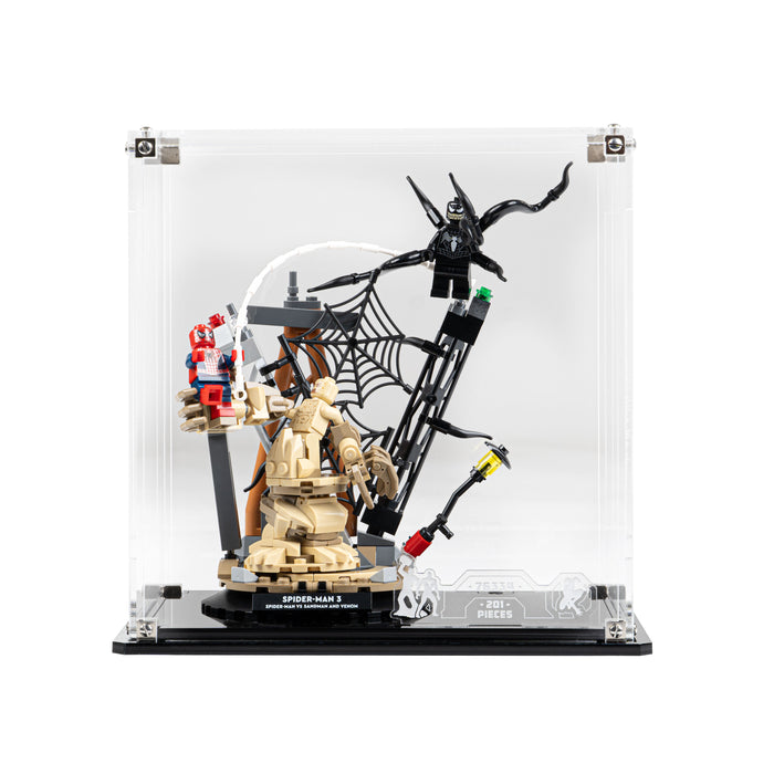 Display Case for LEGO® Marvel: Epic Battle: Spider-Man vs. Sandman (76334)