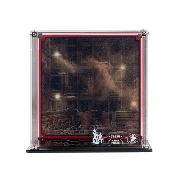 Display Case for LEGO® Marvel: Epic Battle: Spider-Man vs. Sandman (76334)
