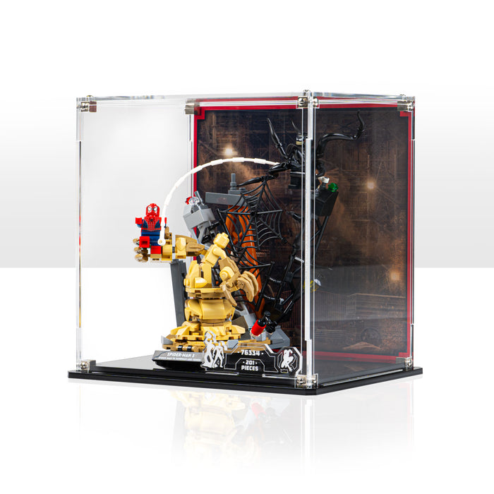 Display Case for LEGO® Marvel: Epic Battle: Spider-Man vs. Sandman (76334)