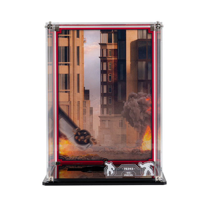 Display Case for LEGO® Marvel: Epic Battle: Hulkbuster vs. The Hulk (76343)