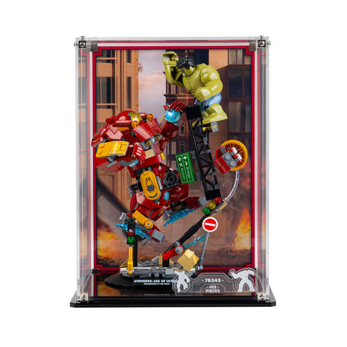 Display Case for LEGO® Marvel: Epic Battle: Hulkbuster vs. The Hulk (76343)