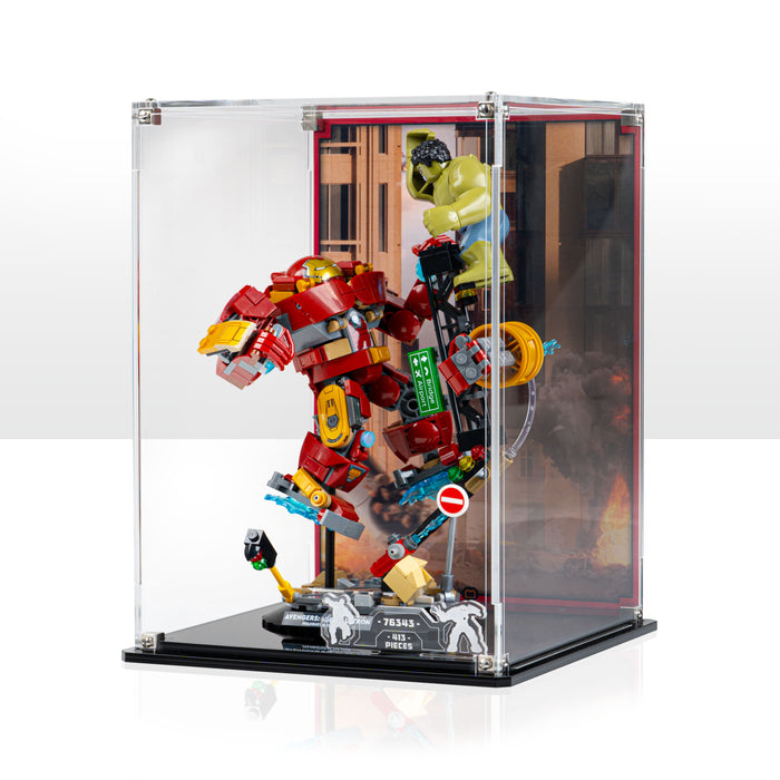 Display Case for LEGO® Marvel: Epic Battle: Hulkbuster vs. The Hulk (76343)
