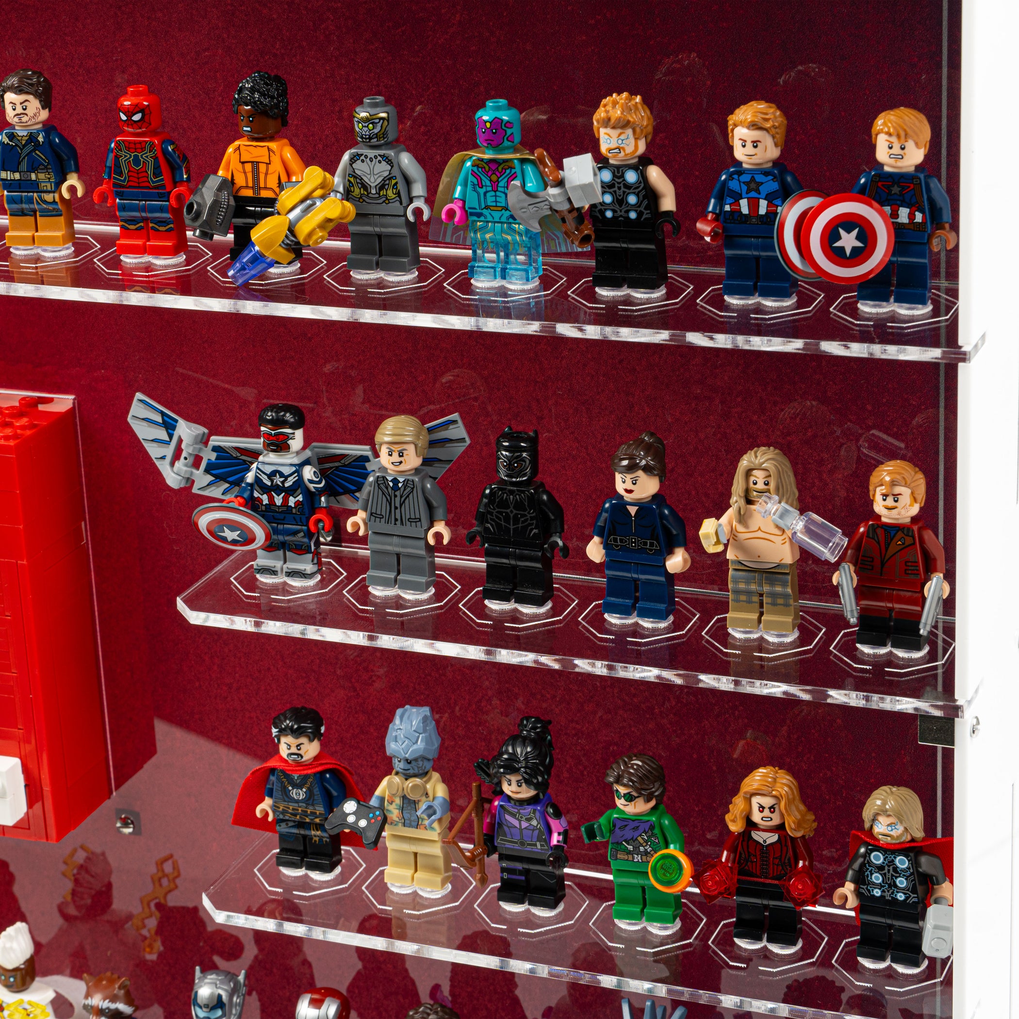 Display Case for LEGO Marvel Brick-Built Marvel Logo Minifigures 76313 ...