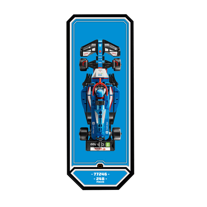 Wall Mountable Display Plinth for LEGO® Speed Champions: Formula 1 Range