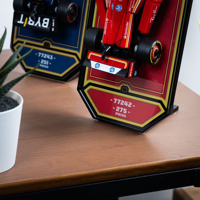 Wall Mountable Display Plinth for LEGO® Speed Champions: Formula 1 Range