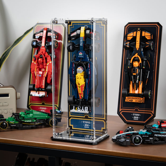 Wall Mountable Display Case for LEGO® Speed Champions: Formula 1 Range