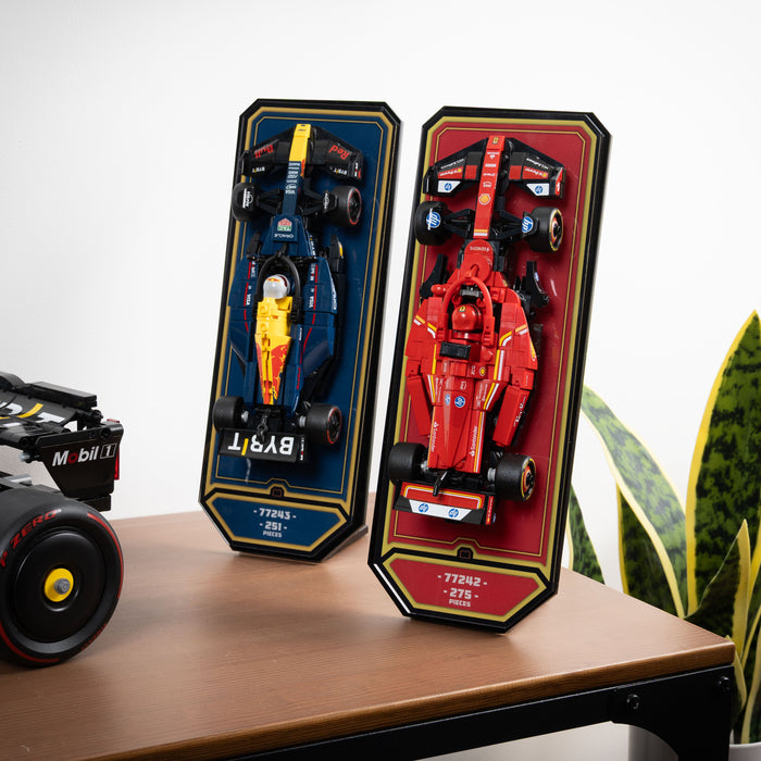 Wall Mountable Display Plinth for LEGO® Speed Champions: Formula 1 Range