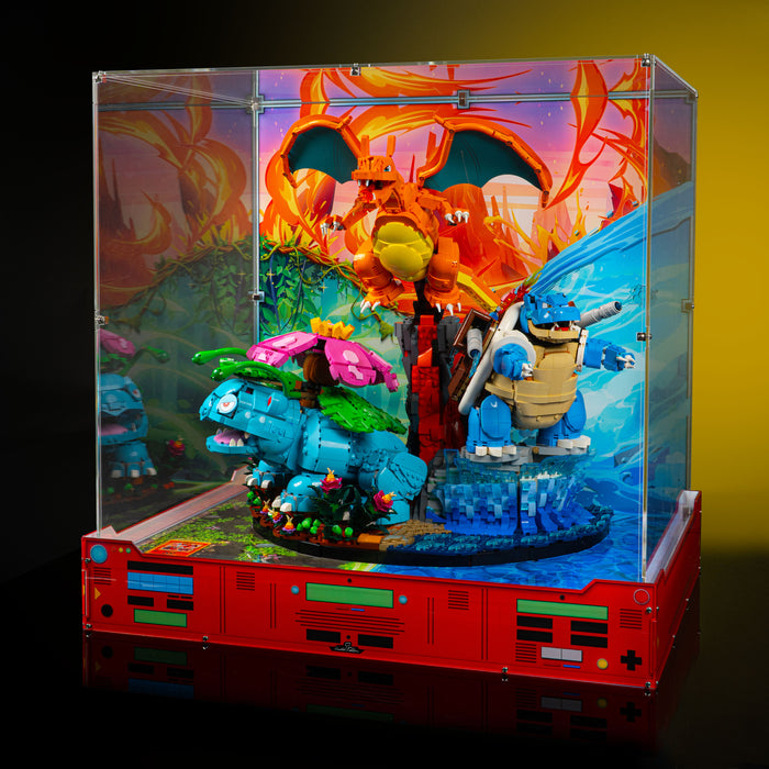 Limited Edition Display Case for LEGO® Pokémon™: Venusaur, Charizard and Blastoise (72153)