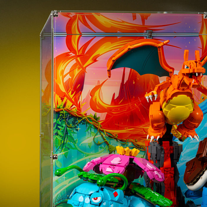lego pokemon cards Display Case for LEGO Pokémon Venusaur, Charizard and Blastoise 72153 — Wicked Brick