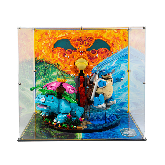 Display Case for LEGO® Pokémon™: Venusaur, Charizard and Blastoise (72153)